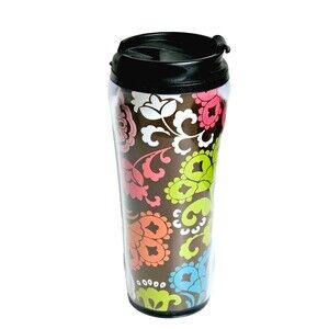 Vera Bradley Lola Travel Tumbler w Lid 16 oz Retired Pattern 2013 BRAND NEW GIFT